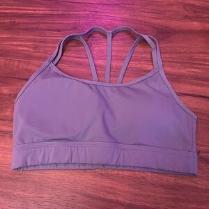 Alphalete Alphalux Tri Bra - Trooper Blue size small